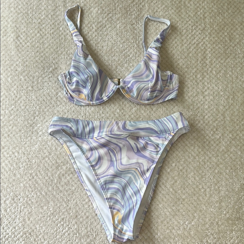 Hollister Multicolor Swirl Bikini
